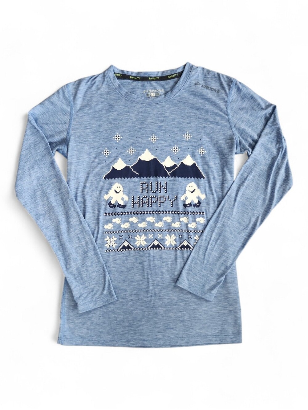 Brooks Run Happy Long Sleeve Shirt-Size XS